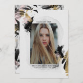 Bekendmaking van het Afstuderen van voorbijgaande  Kaart (Voorkant / Achterkant)