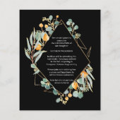 Bekendmaking van het BUDGET Gold Eucalyptus Geomet Flyer (Achterkant)