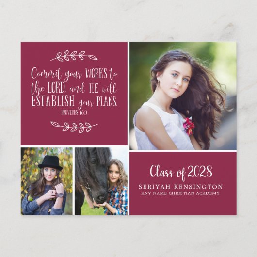 Bekendmaking van het Christelijk Afstuderen BUDGET (Voorkant)