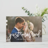 Bekendmaking van het geborstelde Charm Editable Co Bedankkaart (Staand voorkant)