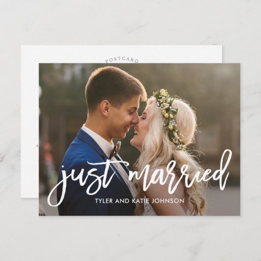 Bekendmaking van het geborstelde Charm Editable Co Briefkaart (Voorkant / Achterkant)