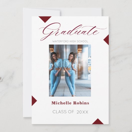 Bekendmaking van het hoogste Afstudeerder van het Kaart (Voorkant)