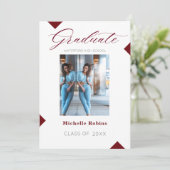 Bekendmaking van het hoogste Afstudeerder van het Kaart (Staand voorkant)