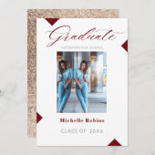 Bekendmaking van het hoogste Afstudeerder van het Kaart (Voorkant / Achterkant)