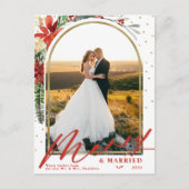 Bekendmaking van het huwelijk en huwelijk feestdagenkaart (Voorkant)