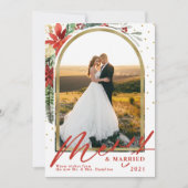 Bekendmaking van het huwelijk en huwelijk feestdagenkaart (Voorkant)