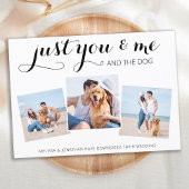 Bekendmaking van het huwelijk Micro Dog Wedding Save The Date