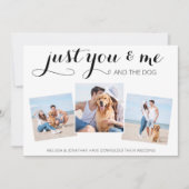 Bekendmaking van het huwelijk Micro Dog Wedding Save The Date (Voorkant)