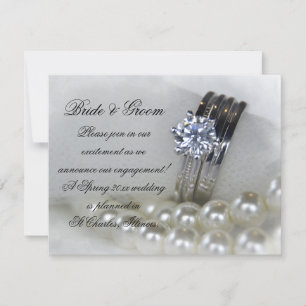 Bekendmaking van het Verloving Diamond Rings and P Aankondiging