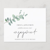 Bekendmaking van het Verloving Eucalyptus van het  (Voorkant)