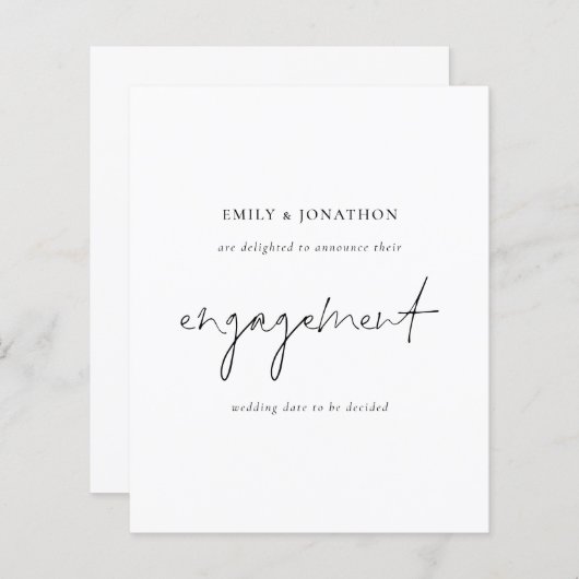 Bekendmaking van het Verloving met budgetscript mi (Voorkant / Achterkant)