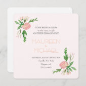 bekendmaking van het verloving van de waterverf kaart (Voorkant / Achterkant)