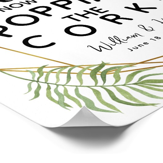 Bekendmaking van het VERLOVING van het kristalhuwe Poster (Hoek)