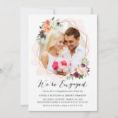 Bekendmaking van het Verloving van Whimsical Flora Kaart (Voorkant)