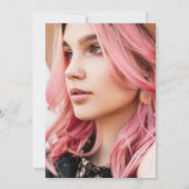 Bekendmaking van het zwarte Afstuderen van het Man Kaart (Achterkant)