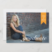 Bekendmaking van klassieke Gold Afstuderen - Uitno Kaart (Voorkant)