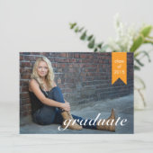 Bekendmaking van klassieke Gold Afstuderen - Uitno Kaart (Staand voorkant)