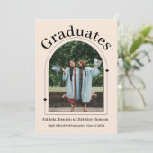 Bekendmaking van Roos goud 2023 afstuderen Aankondiging (Staand voorkant)