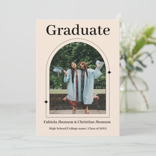 Bekendmaking van Roos goud 2023 afstuderen Aankondiging (Staand voorkant)