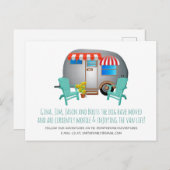 Bekendmaking van Whimsical Camper Moving Aankondigingskaart (Voorkant / Achterkant)
