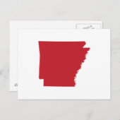 Bekendmaking van White and Red Moving naar Arkansa Briefkaart (Voorkant / Achterkant)