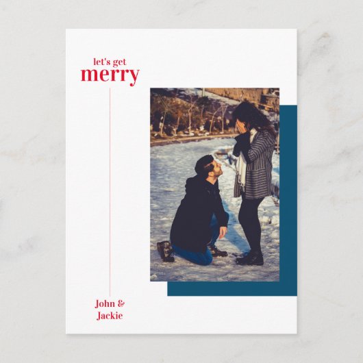 Bekendmaking Verloving winterfeestdag — MCM Briefkaart (Voorkant)