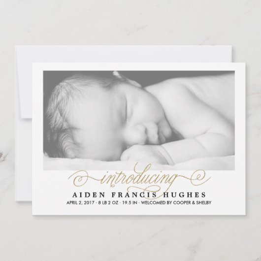 Bekendmakingen over foto's van Chic en Simple Glit Aankondiging (Voorkant)