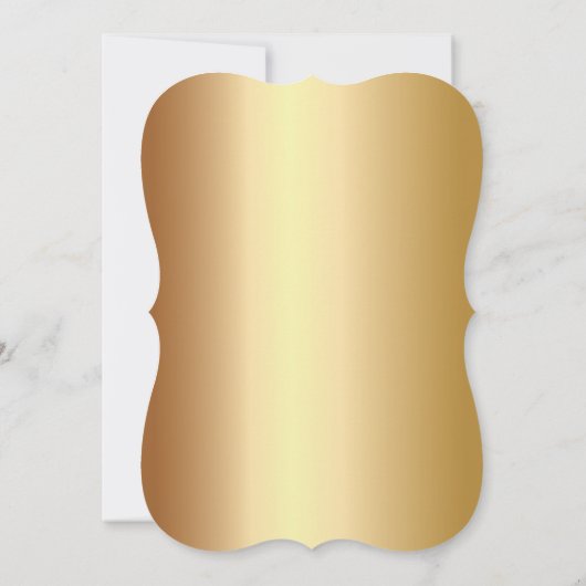 Bekendmakingen van de Stylish Gold Foil Graduy Par Kaart (Achterkant)