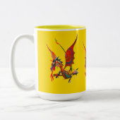 Beker - 083 - Rode Draak Tweekleurige Koffiemok (Links)