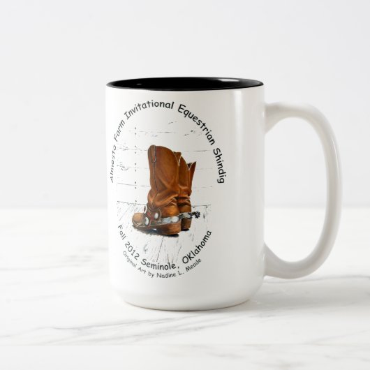 Beker Almosta Boerderij Ride Herfst 2012 Tweekleurige Koffiemok (Rechts)