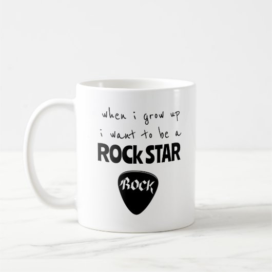 Beker 'Als ik groot ben Rotsster' Koffiemok (Links)