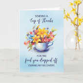 Beker Bedankt voor voedsel gedaald tijdens herstel Kaart (Gele Bloem)