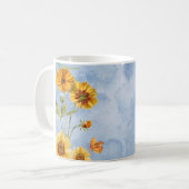 Beker bloemen zonnebloem  koffiemok (Voorkant links)