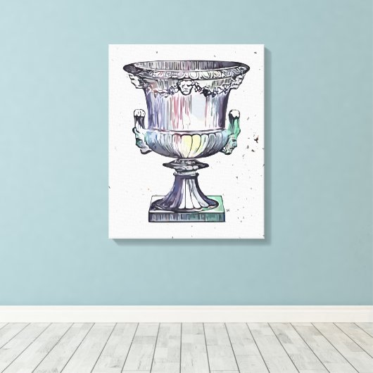 beker canvas afdruk (Insitu (Houten vloer))