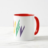 Beker Combo Mug rood ontwerp KERST Mok (Voorkant rechts)