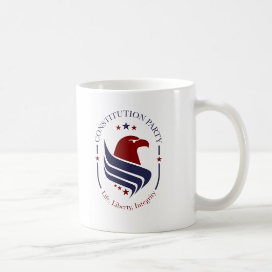 Beker, Constitution Party, Adelaar, ovaal Koffiemok (Rechts)