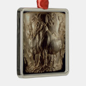 Beker, een huisstier metalen ornament (Rechts)