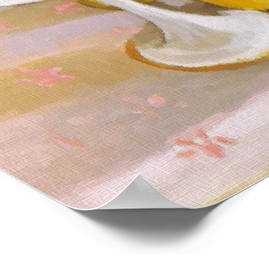 Beker en bloemen poster (Hoek)