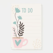 Beker en hart Magnetisch droog wissen Post-it® Notes (Voorkant)