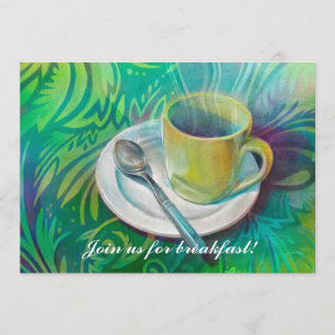 Beker en spook tegen een vergelijkbare achtergrond kaart