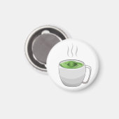 Beker groene thee magneet (Voorkant / Achterkant)