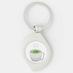 Beker Groene Thee Sleutelhanger