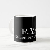 Beker 'Herinner je je eed' (RYO) Koffiemok (Voorkant links)