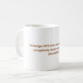 Beker herontwerpen koffiemok (Voorkant links)