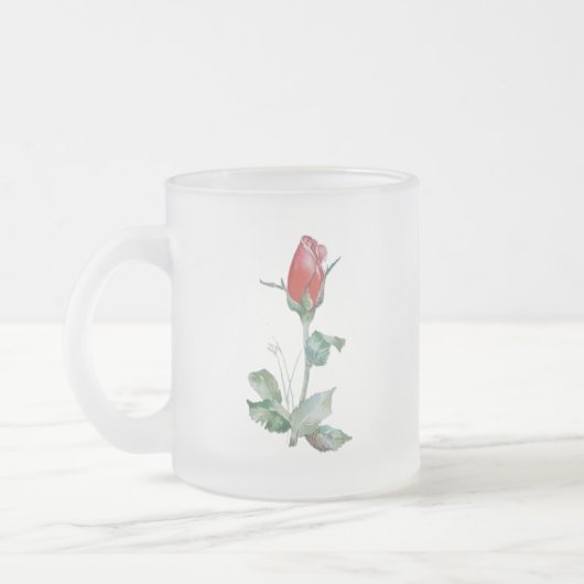 Beker het roos ontwerp matglas koffiemok (Links)