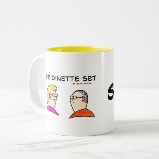 Beker "Hou je kop" Tweekleurige Koffiemok (Voorkant links)