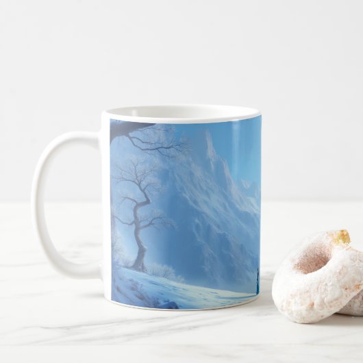 Beker in bevroren stijl koffiemok (Met donut)
