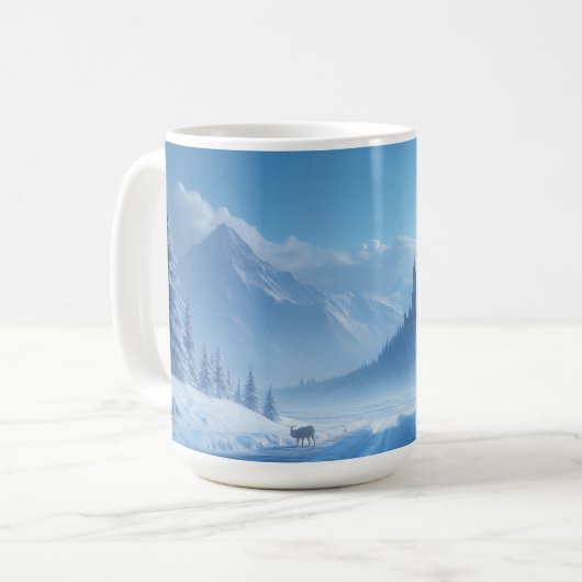 Beker in bevroren stijl koffiemok (Voorkant links)