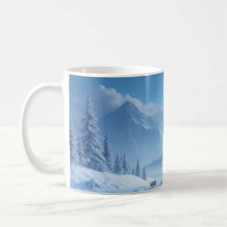 Beker in bevroren stijl koffiemok