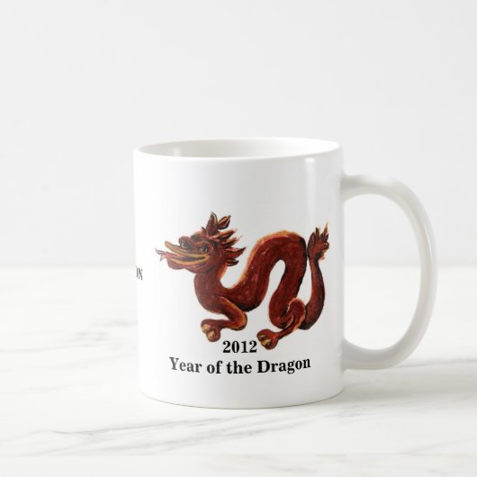 Beker 'Jaar van de Draak 2012' Koffiemok (Rechts)